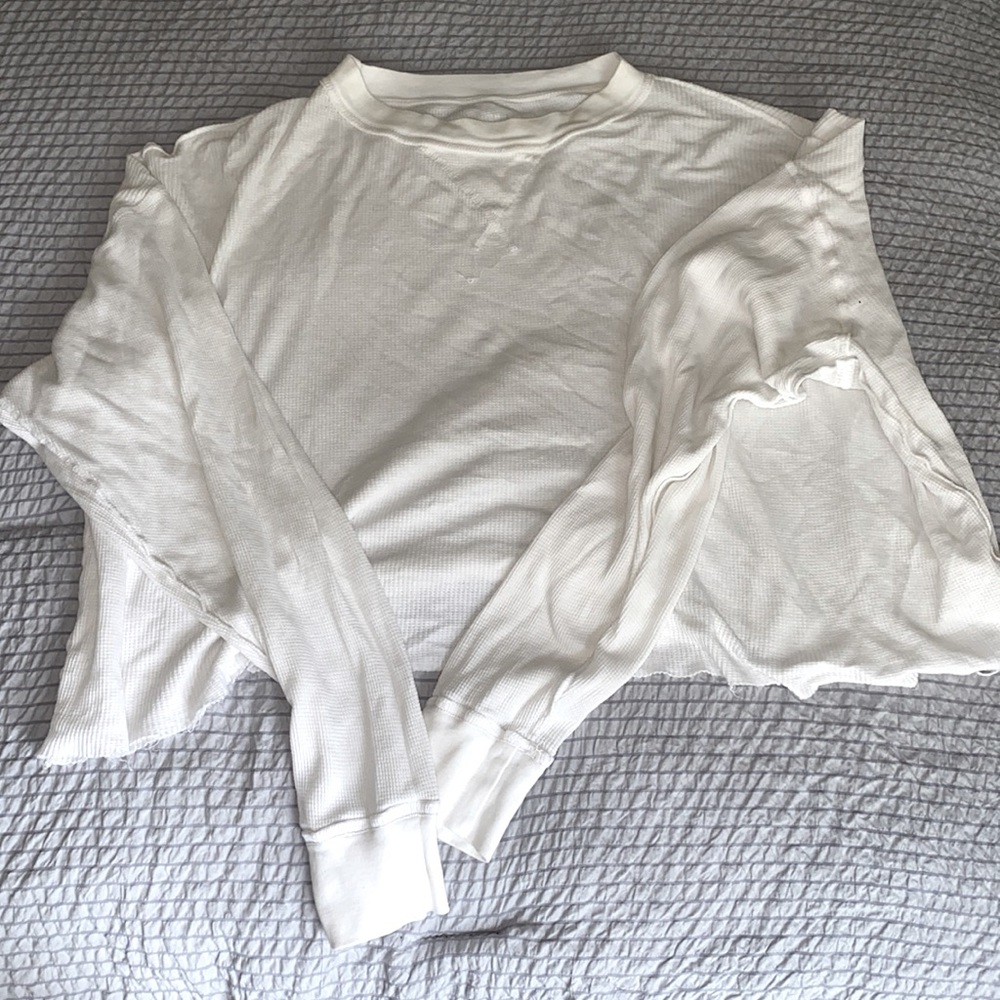 Cropped white long sleeve from American Eagle